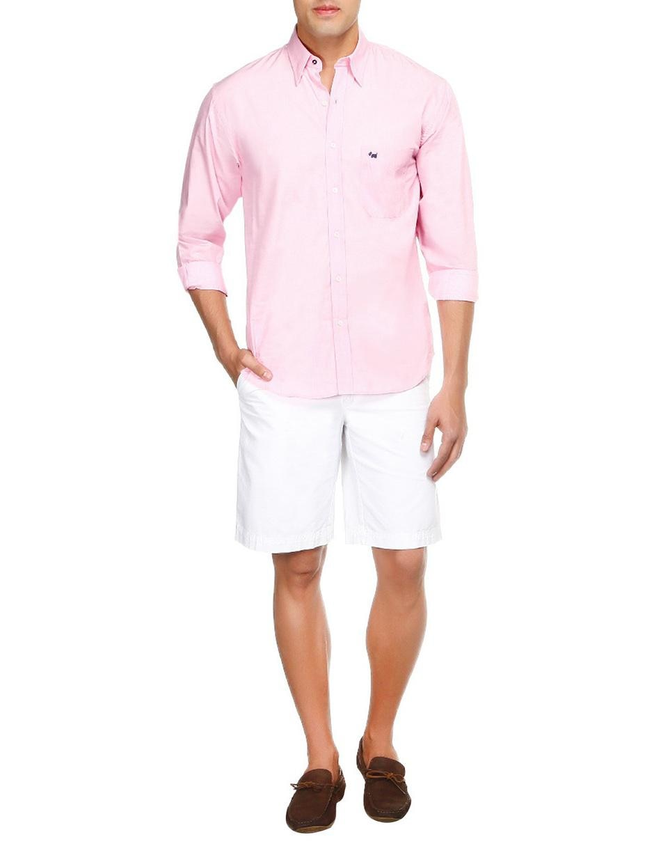 Camisa casual de algodón manga larga para hombre 8