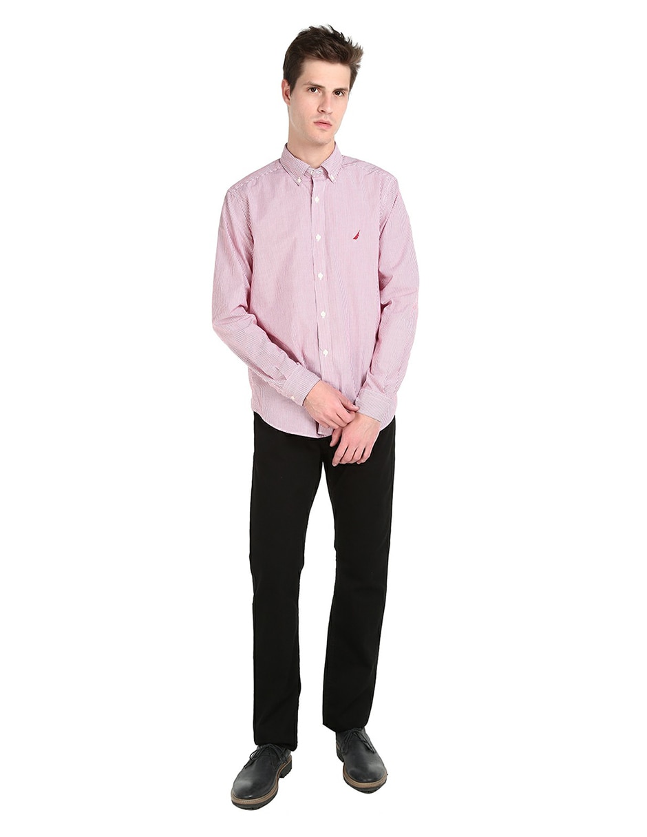 Pantalón regular de algodón para hombre 8