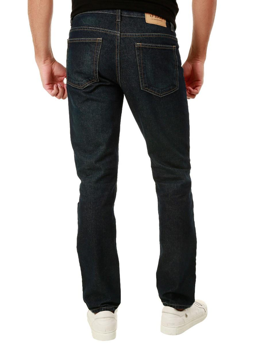 Jeans straight lavado obscuro para hombre 3