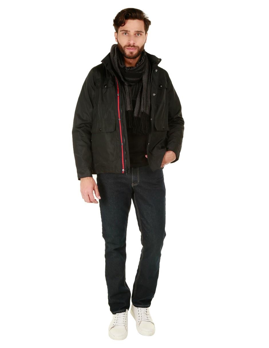 Jeans straight lavado obscuro para hombre 5