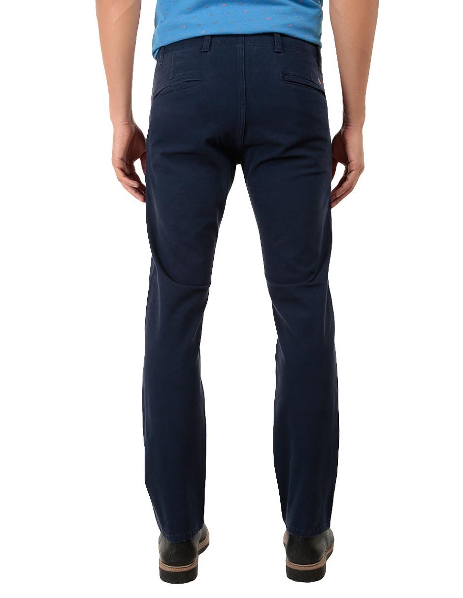 Pantalón casual regular slim de algodón para hombre 3