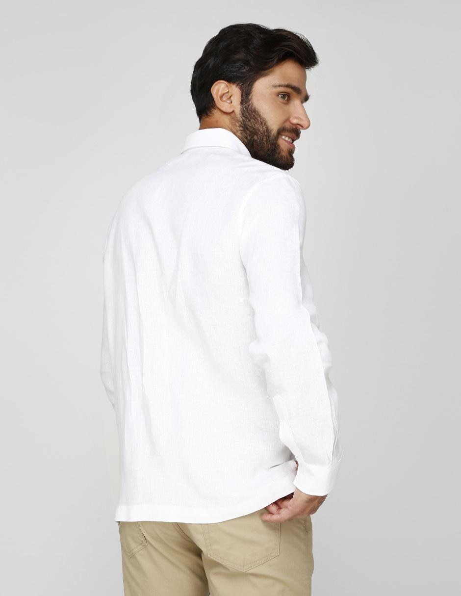 Guayabera manga larga para hombre 2