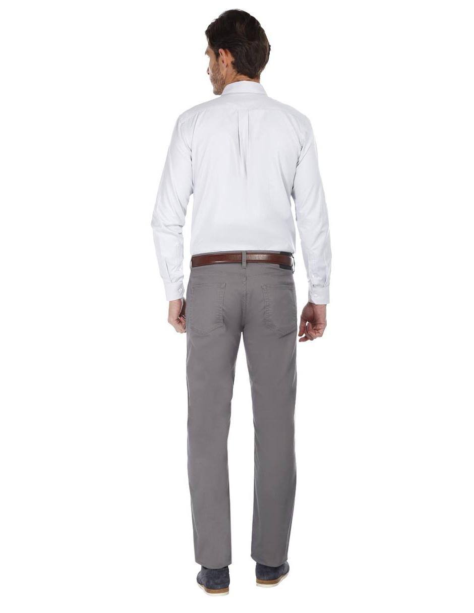Pantalón casual regular recto de algodón para hombre 2