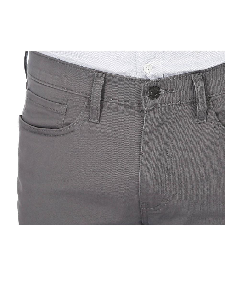 Pantalón casual regular recto de algodón para hombre 4