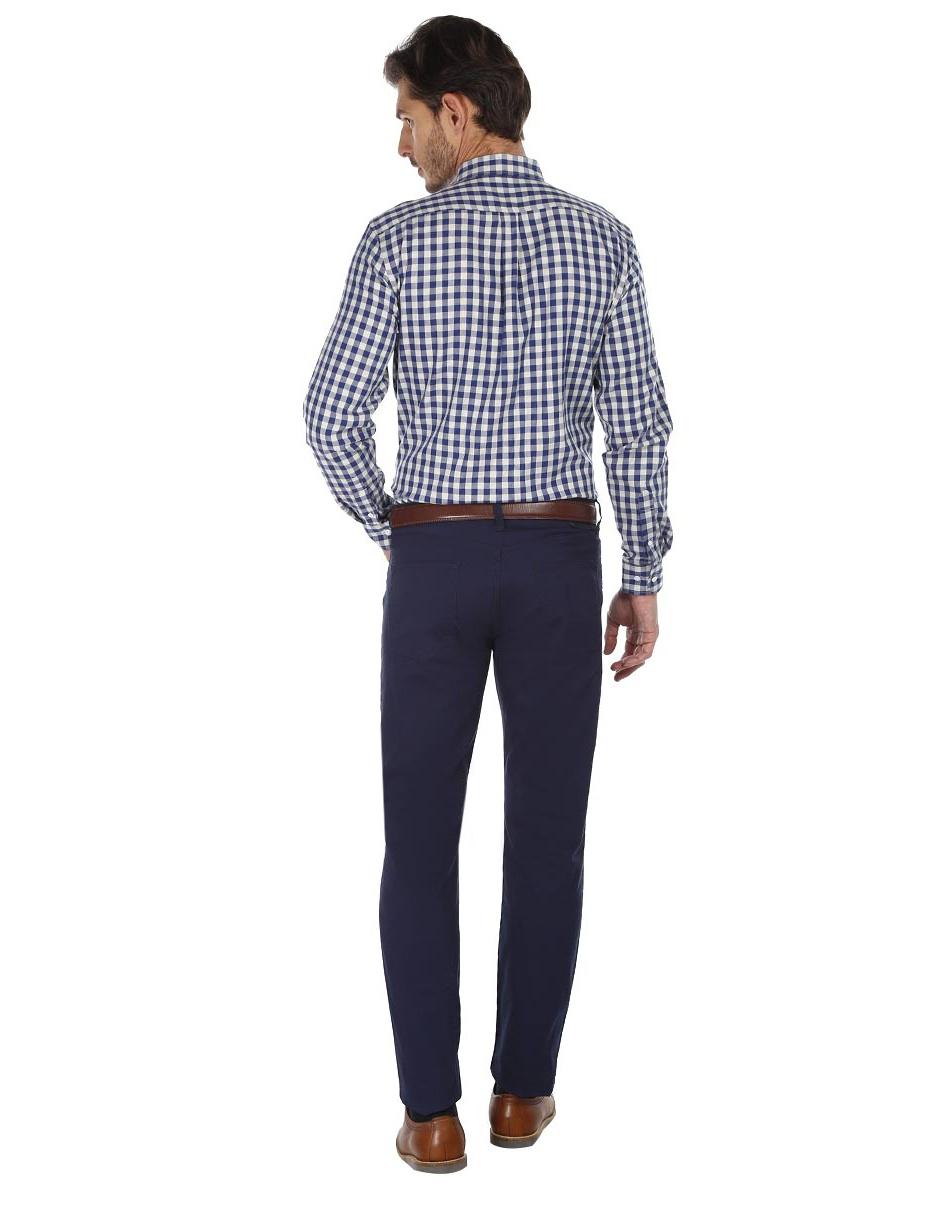 Pantalón chino recto de algodón para hombre 2