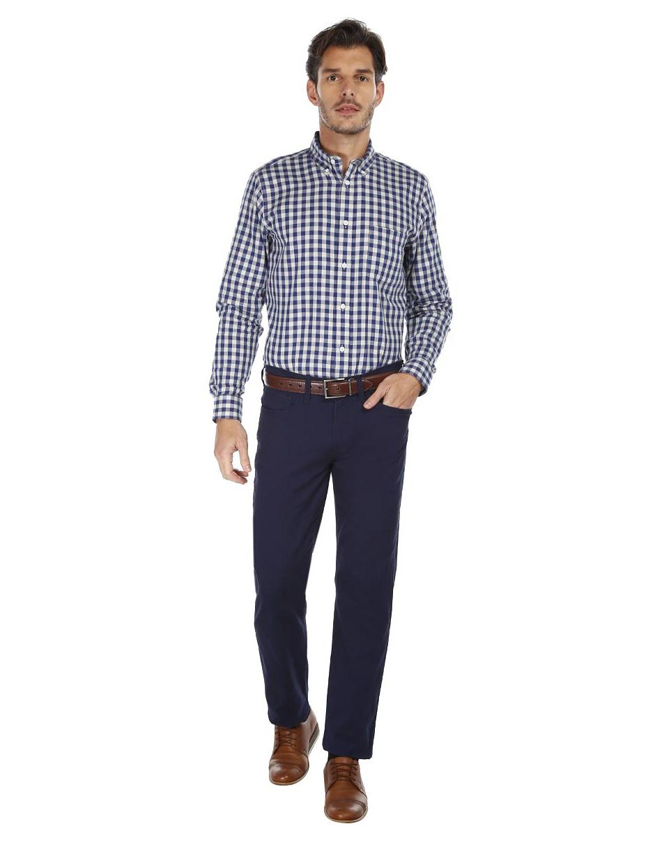 Pantalón chino recto de algodón para hombre 3