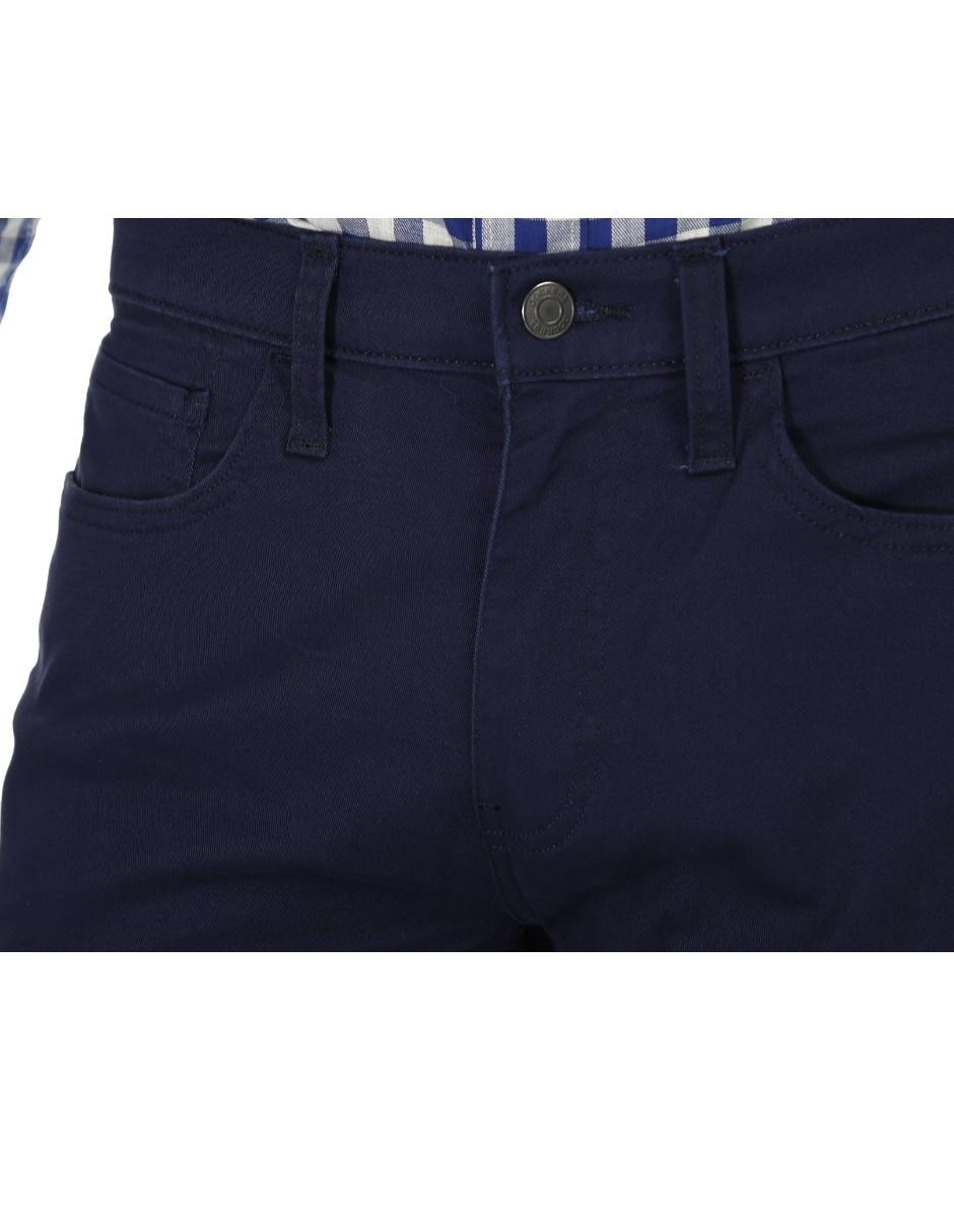 Pantalón chino recto de algodón para hombre 4