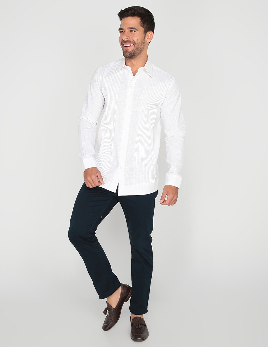 Guayabera manga larga R Street para hombre