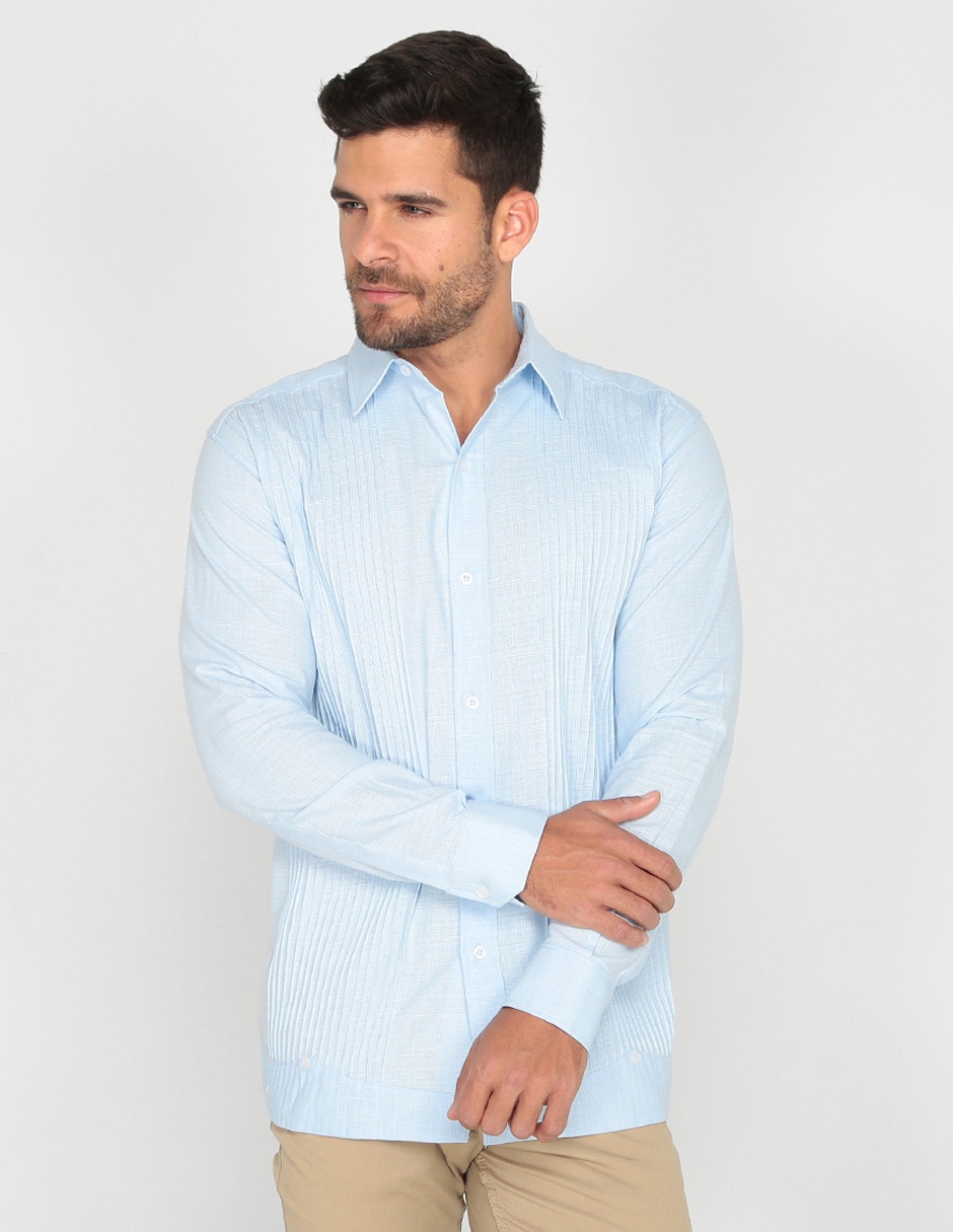 Guayabera manga larga para hombre Guayabera manga larga para hombre