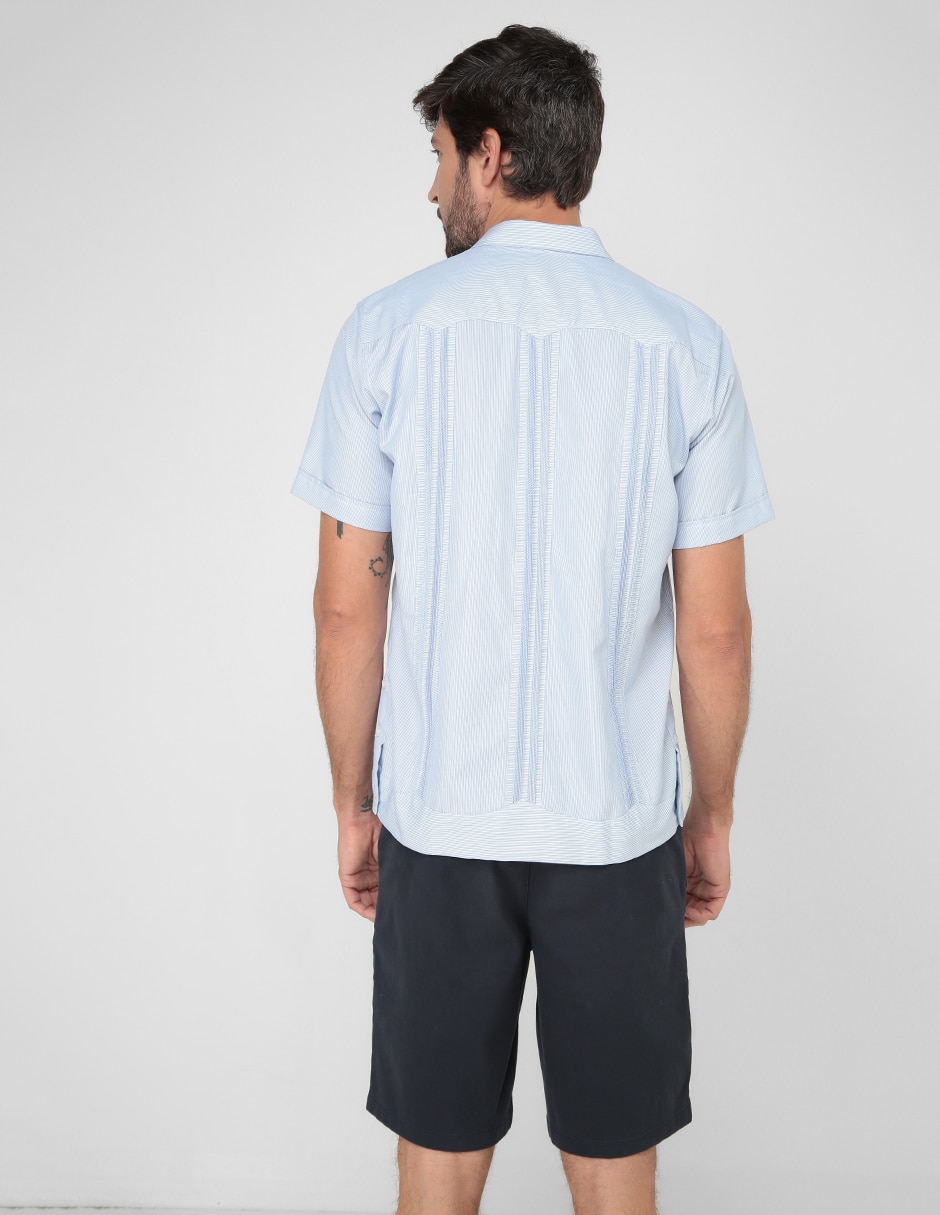 Guayabera manga corta para hombre 2