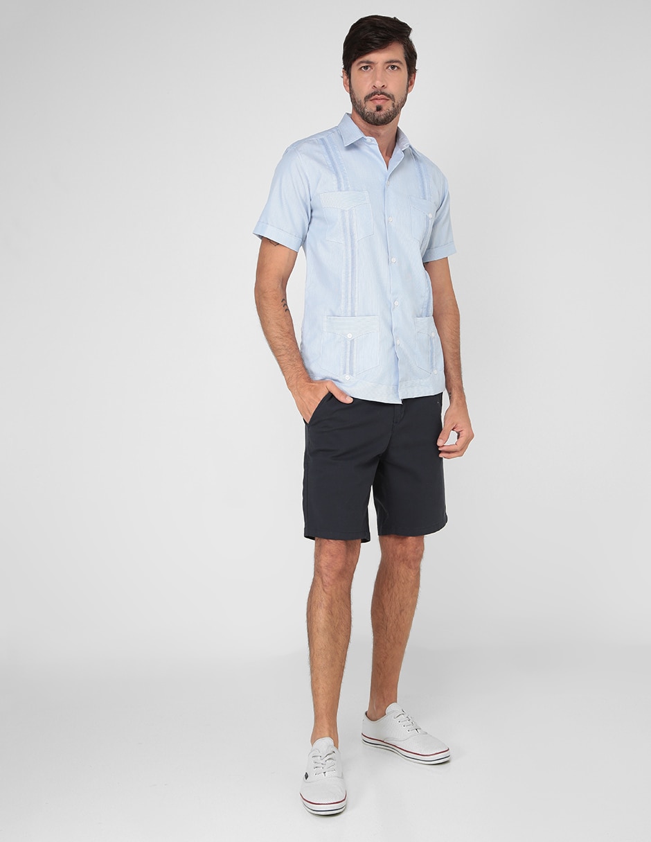 Guayabera manga corta para hombre 3