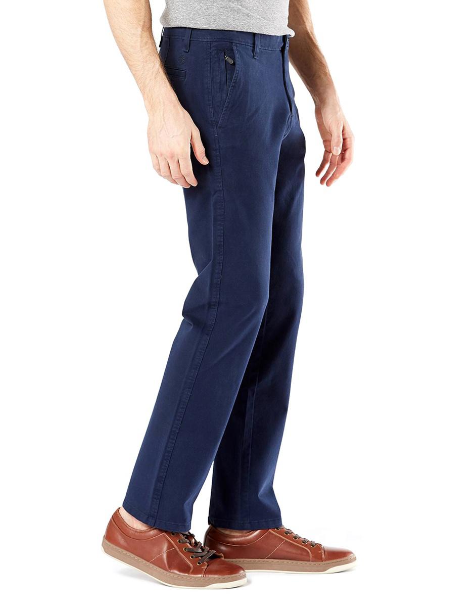Pantalón casual regular slim de algodón para hombre 2