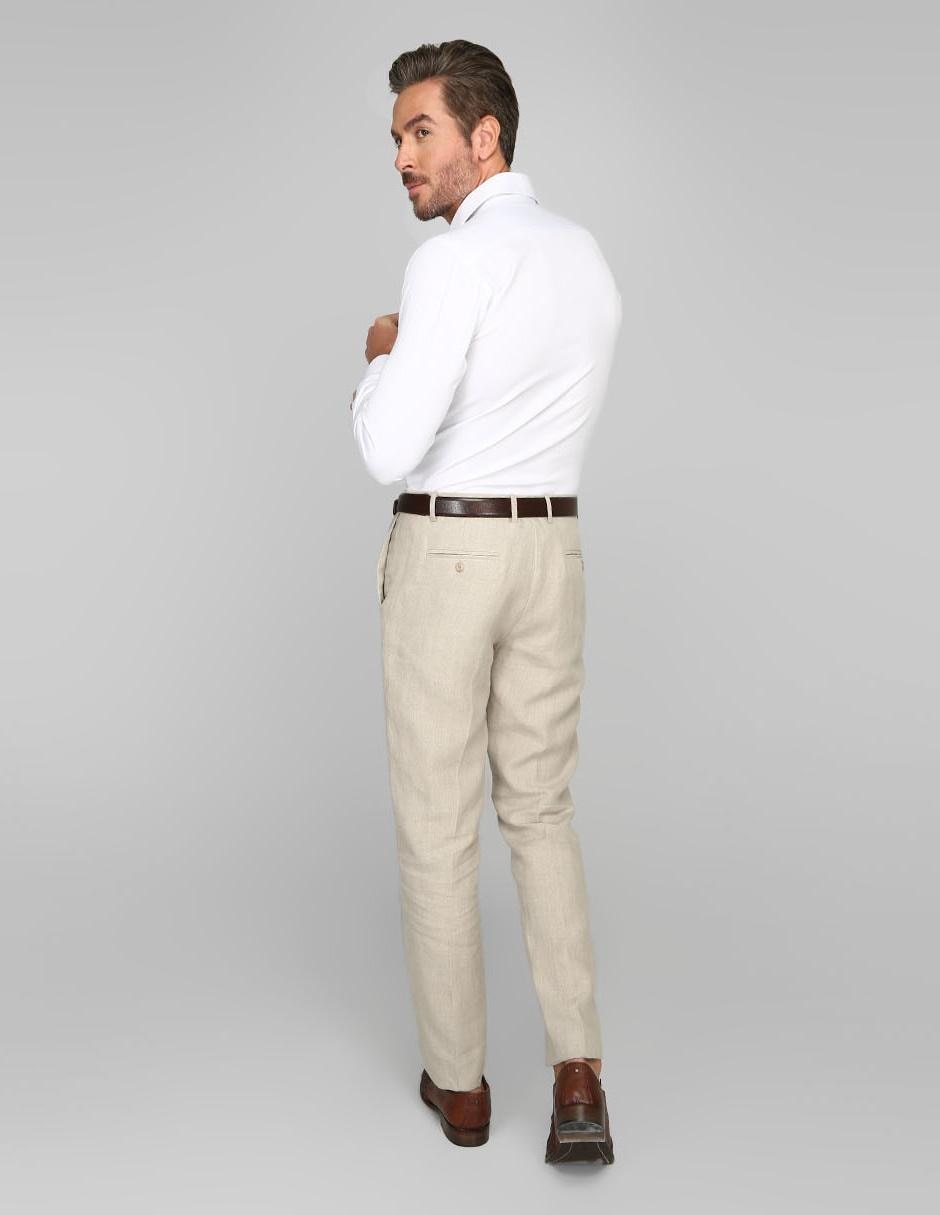 Pantalón slim de lino para hombre 2