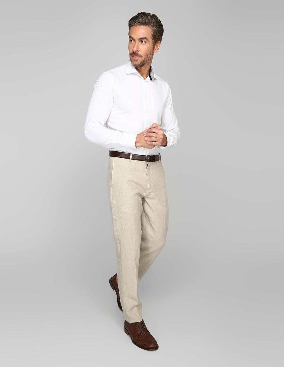 Pantalón slim de lino para hombre 3