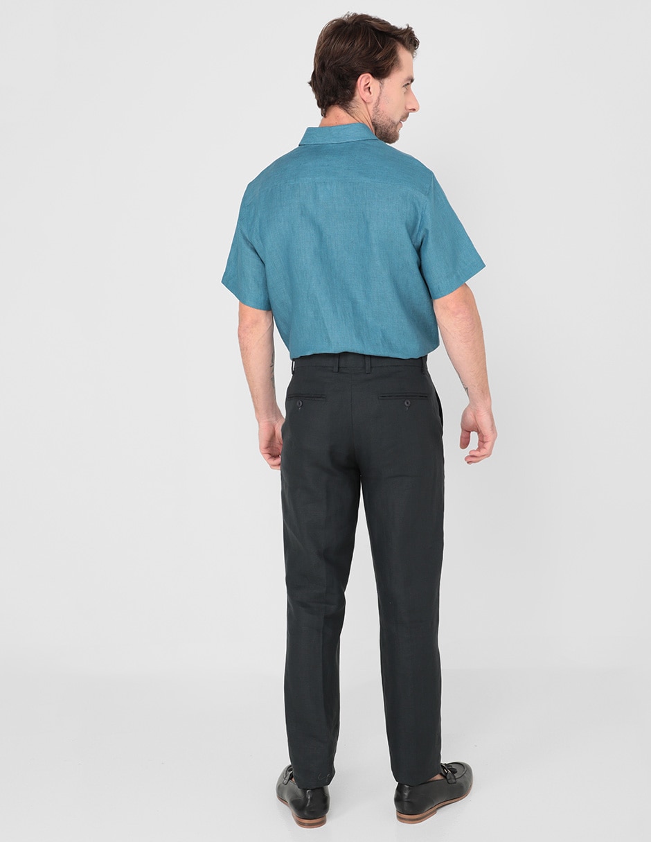 Pantalón slim de lino para hombre 2
