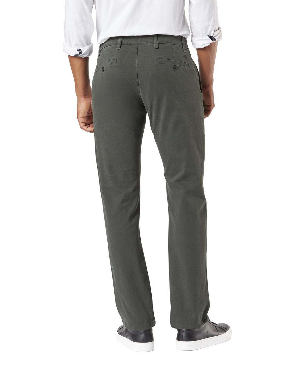 Pantalón casual regular recto de algodón para hombre 3