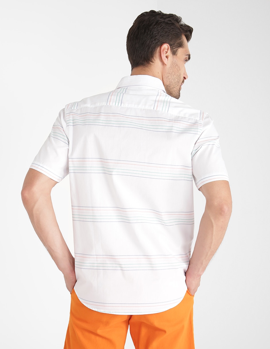 Camisa casual Regent Street de algodón manga corta para hombre 2
