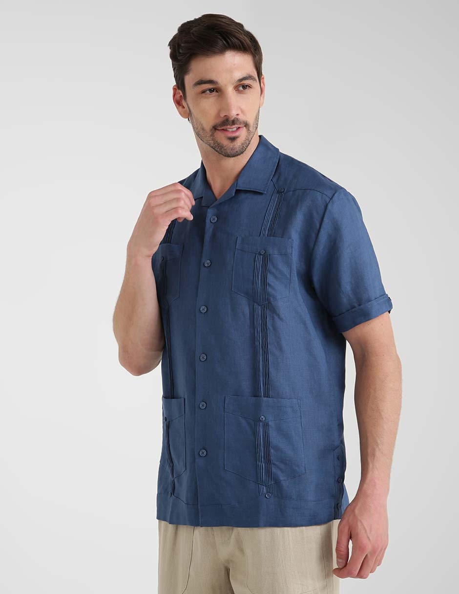 Guayabera manga corta para hombre