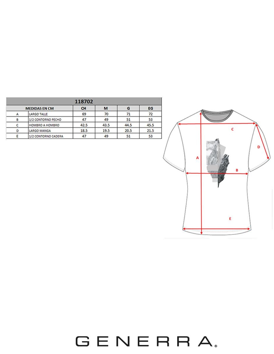 Playera Generra cuello redondo para hombre