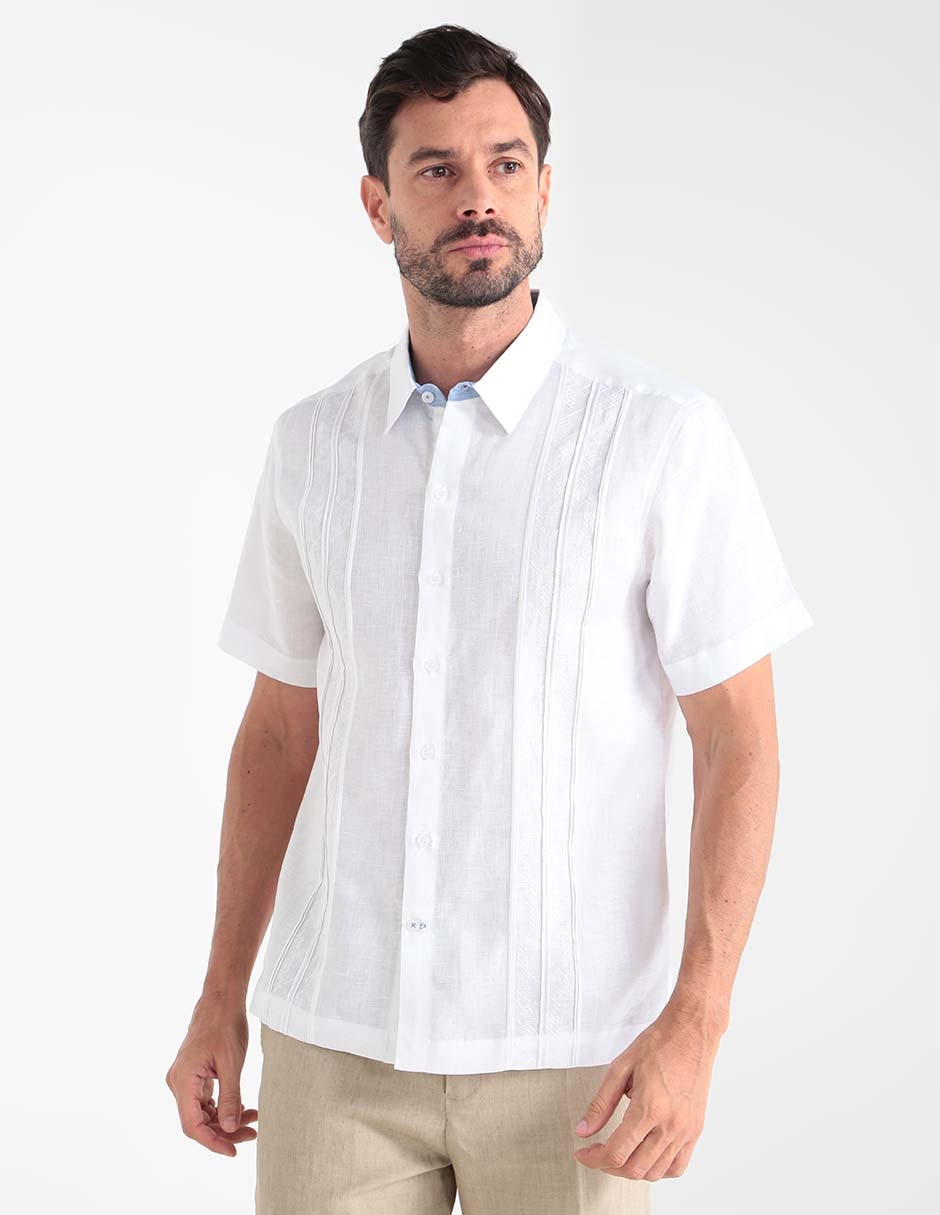 Aclarar buffet Arbitraje Camisa casual Ábito de lino manga corta para hombre | Liverpool.com.mx