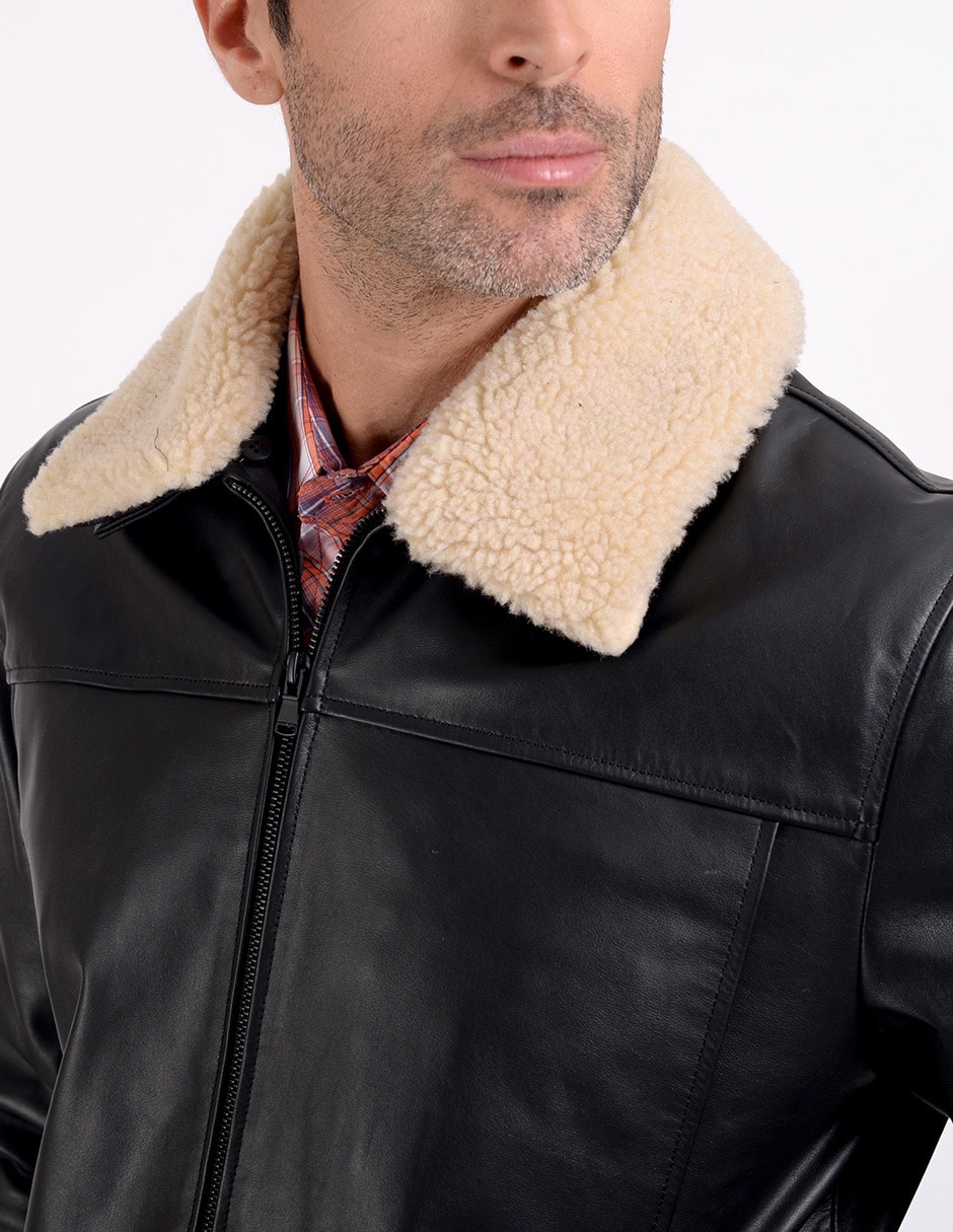 CHAMARRA PERRY ELLIS PECO21, CH, NEGRO