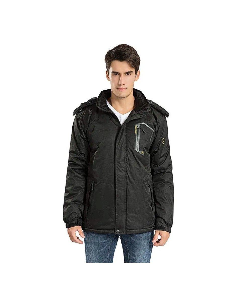 Chamarra casual Impermeable con bolsillos para hombre Chamarra casual Impermeable con bolsillos para hombre