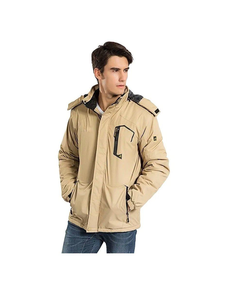 Chamarra casual Impermeable con bolsillos para hombre Chamarra casual Impermeable con bolsillos para hombre