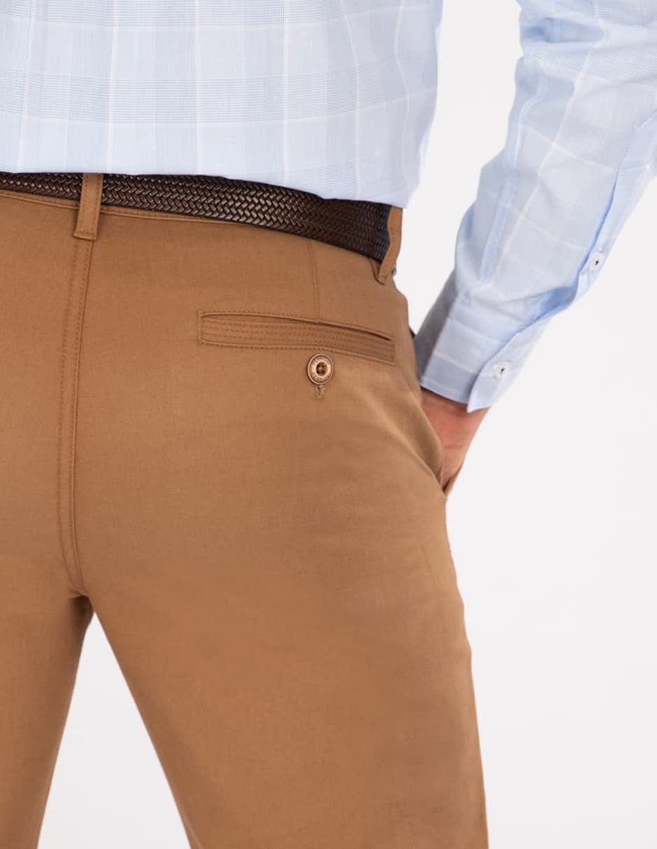Pantalón chino recto de algodón para hombre 3
