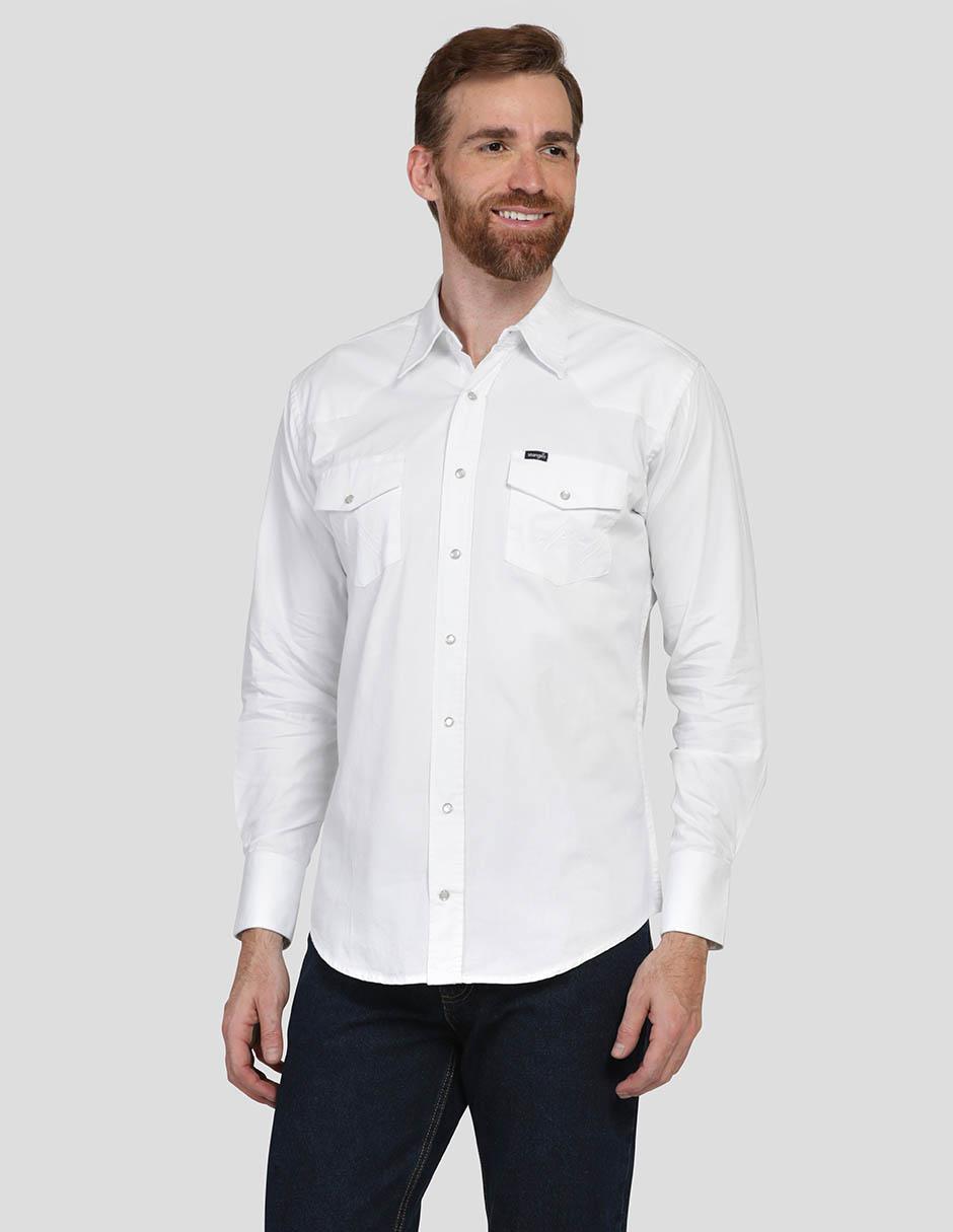 margen Aprobación No es suficiente Camisa casual Wrangler de algodón manga larga para hombre | Liverpool.com.mx