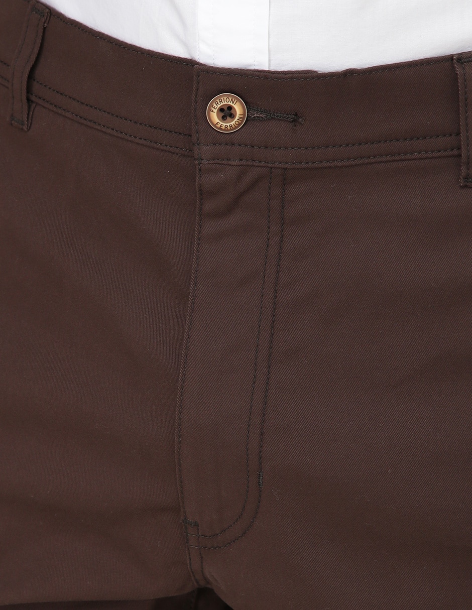 Pantalón recto de algodón para hombre 4