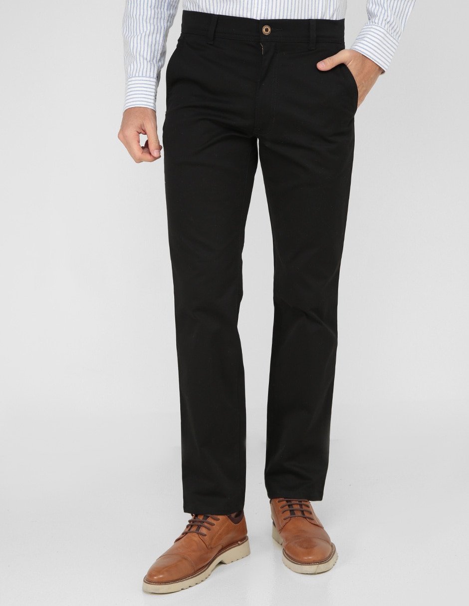 Pantalón recto de algodón para hombre