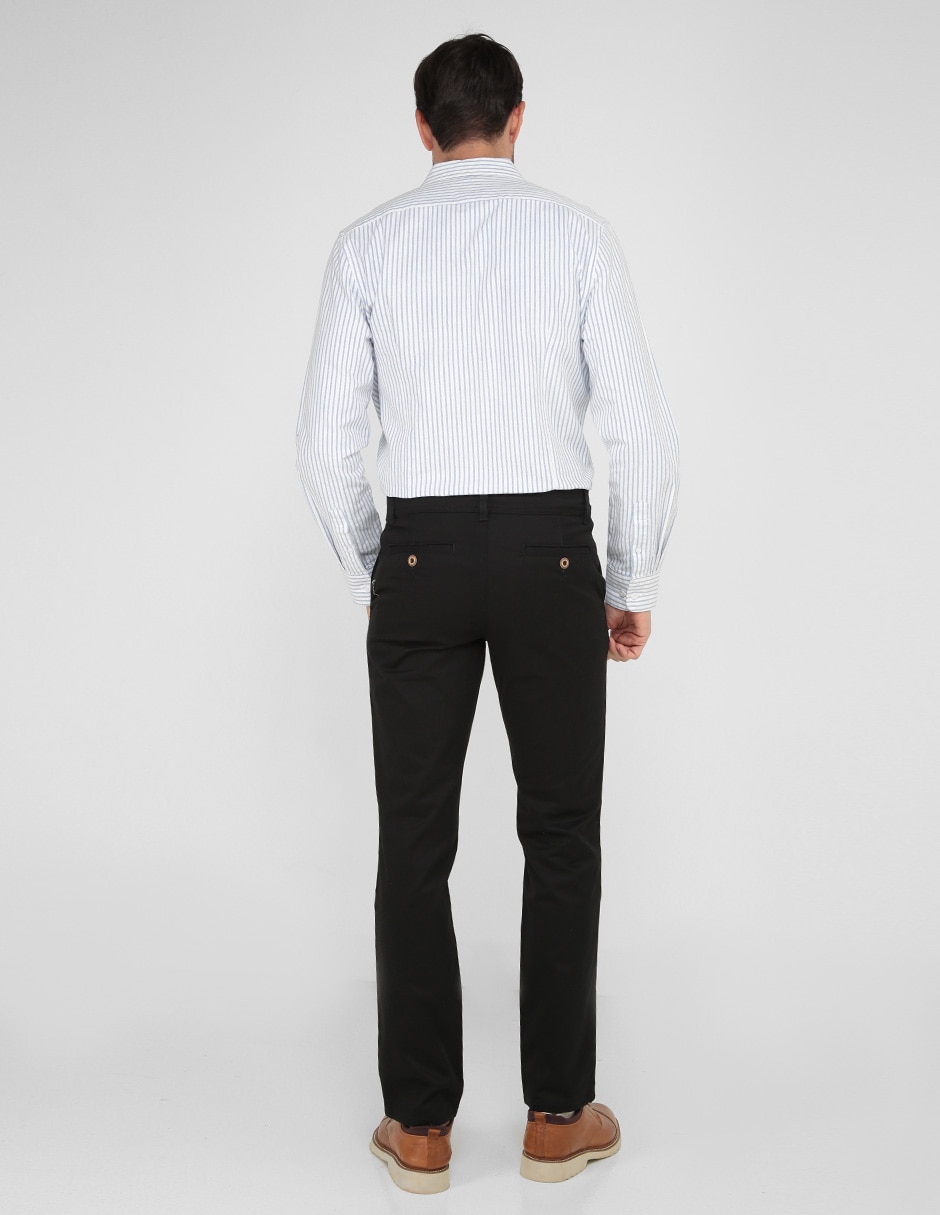 Pantalón recto de algodón para hombre 2