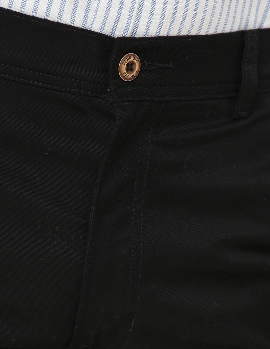 Pantalón recto de algodón para hombre 4