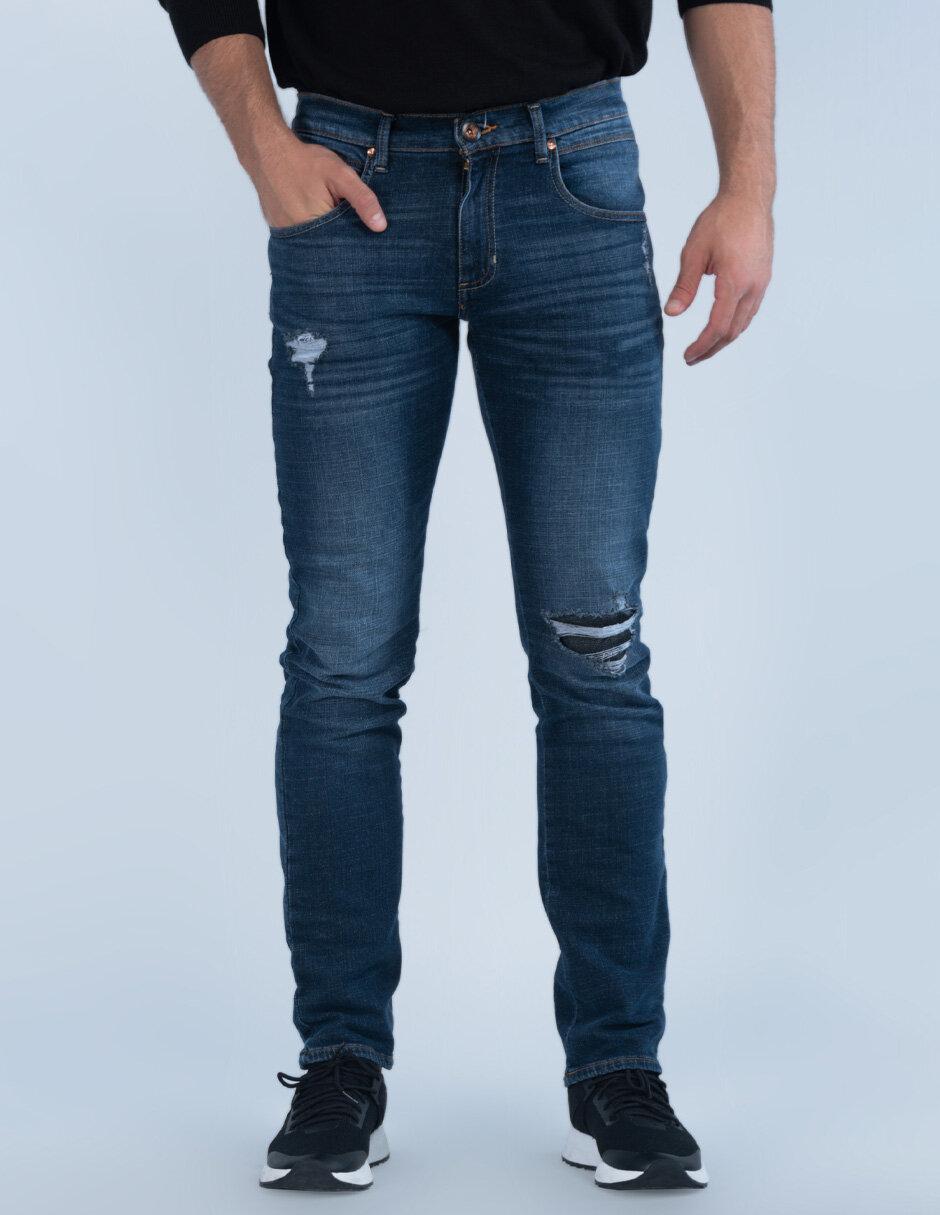 Pantalon Oggi Jeans Hombre Azul Gabardina Stretch Vaxter | Linio México -  ST571FA09T2KVLMX