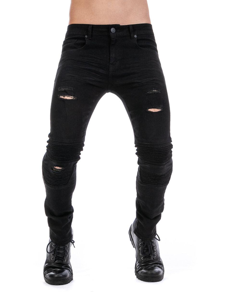 Jeans skinny lavado desgastado para hombre Jeans skinny lavado desgastado para hombre