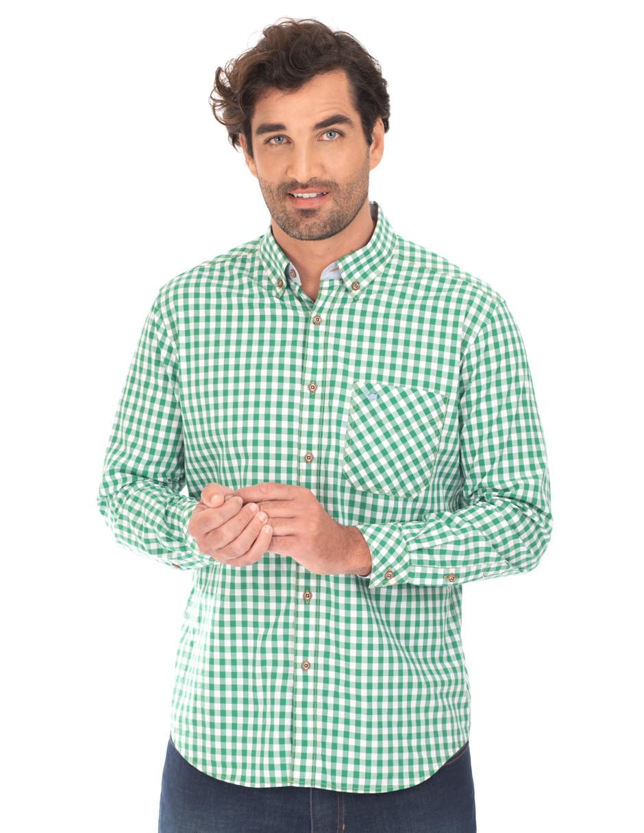 Camisa casual Ferrioni manga larga para hombre en Liverpool