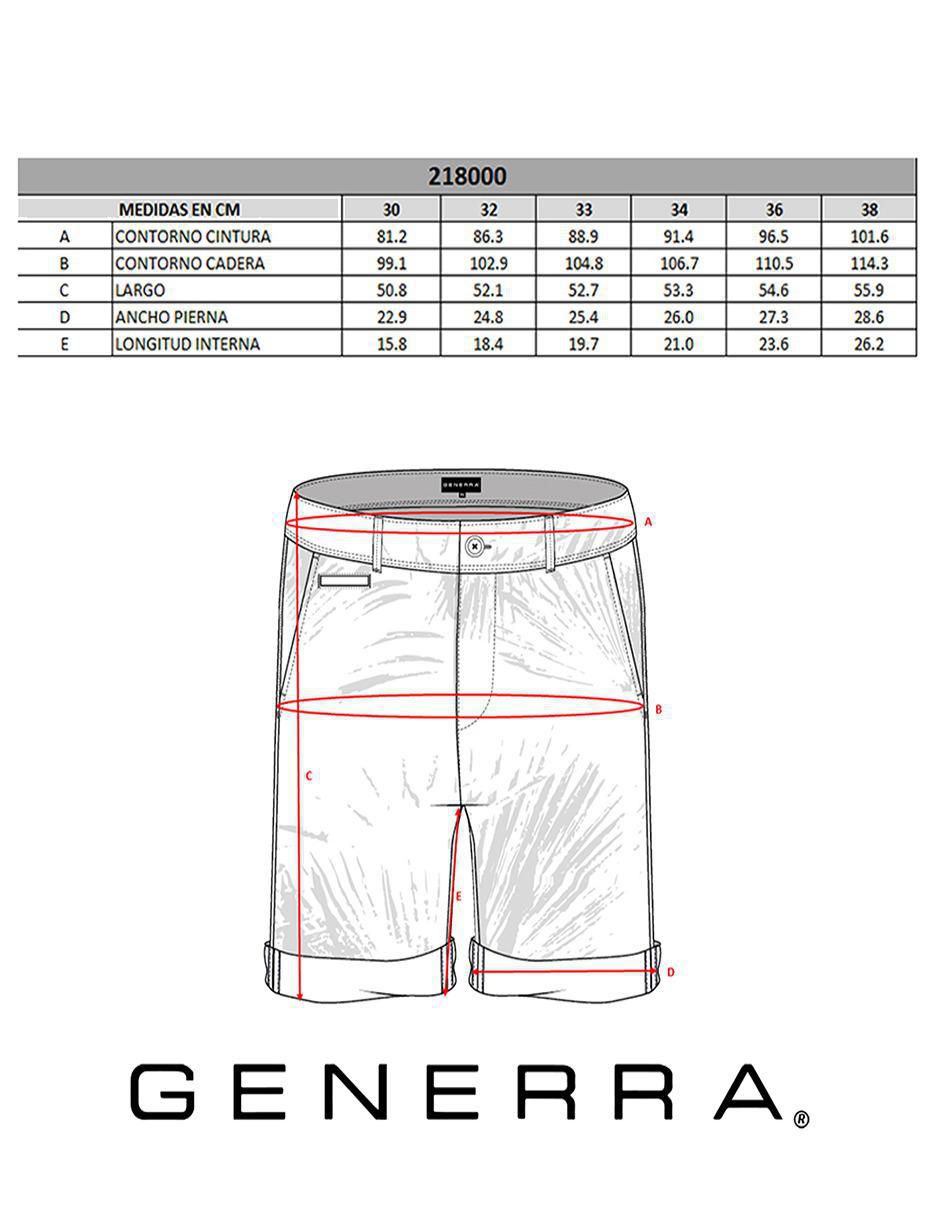 Bermuda Generra para hombre