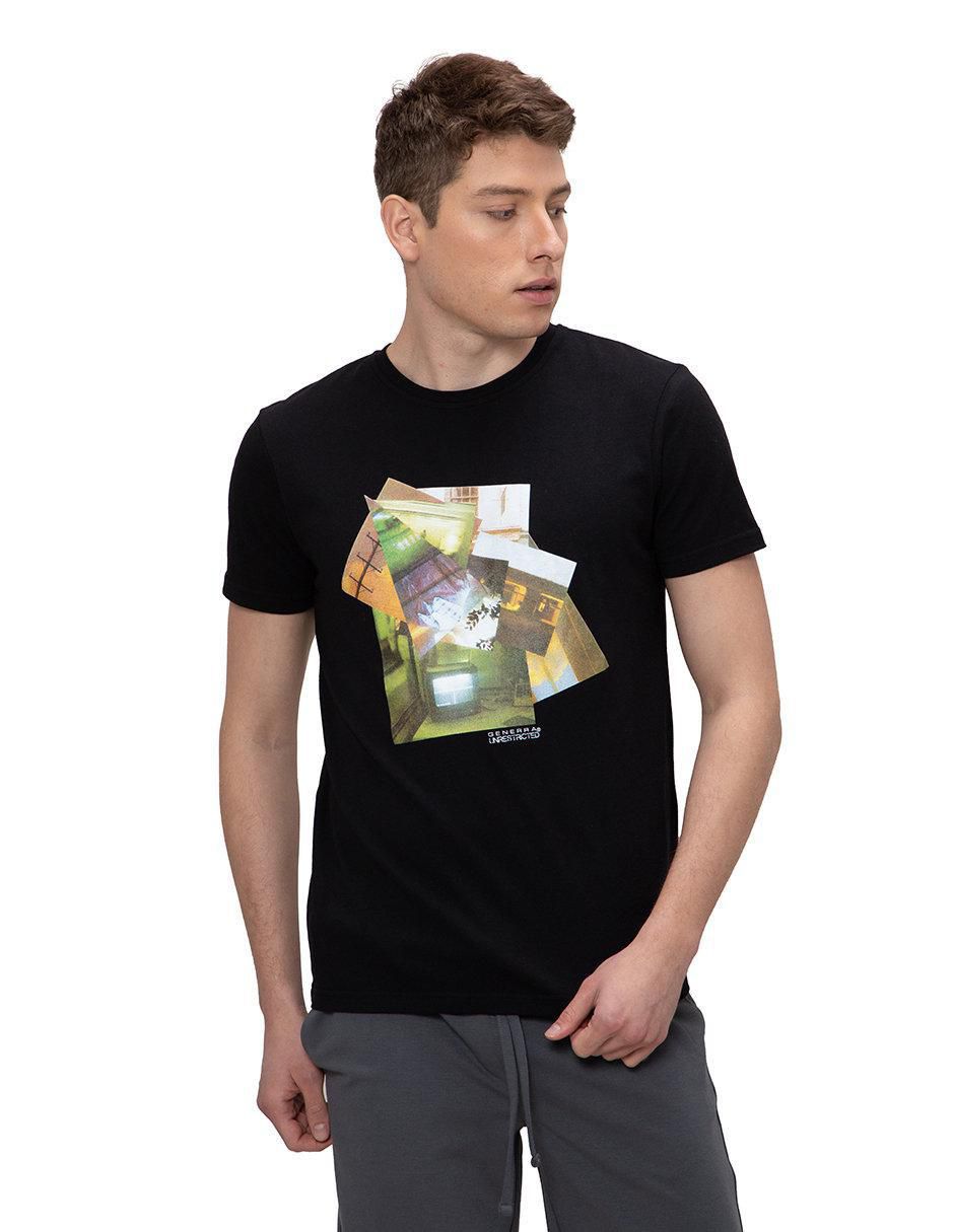 Playera cuello redondo para hombre