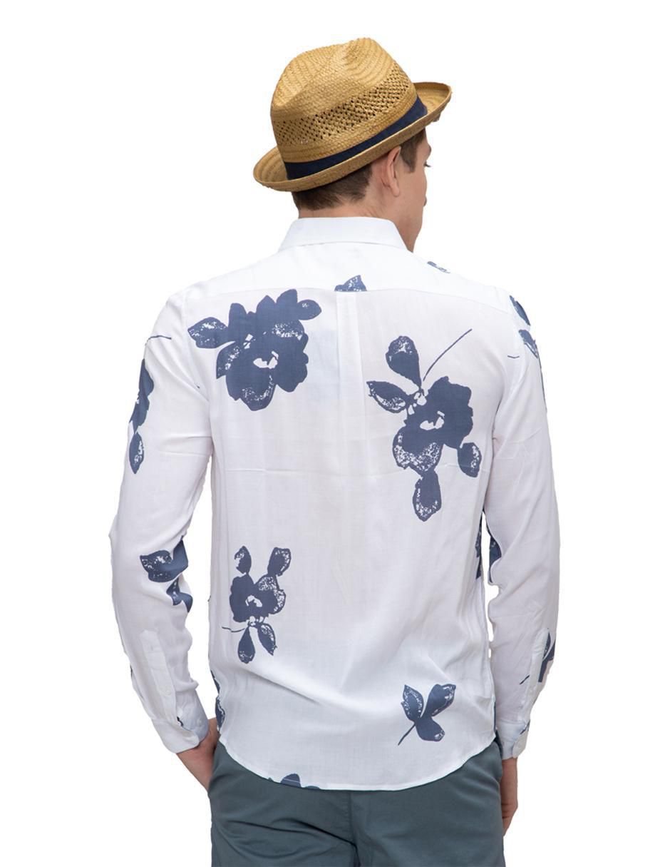 Camisa casual de algodón manga larga para hombre 2