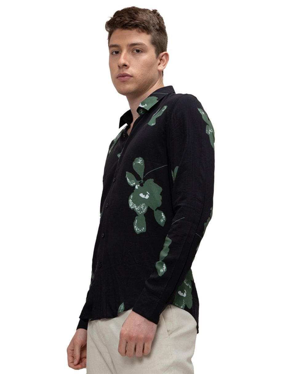 Camisa casual Generra manga larga para hombre