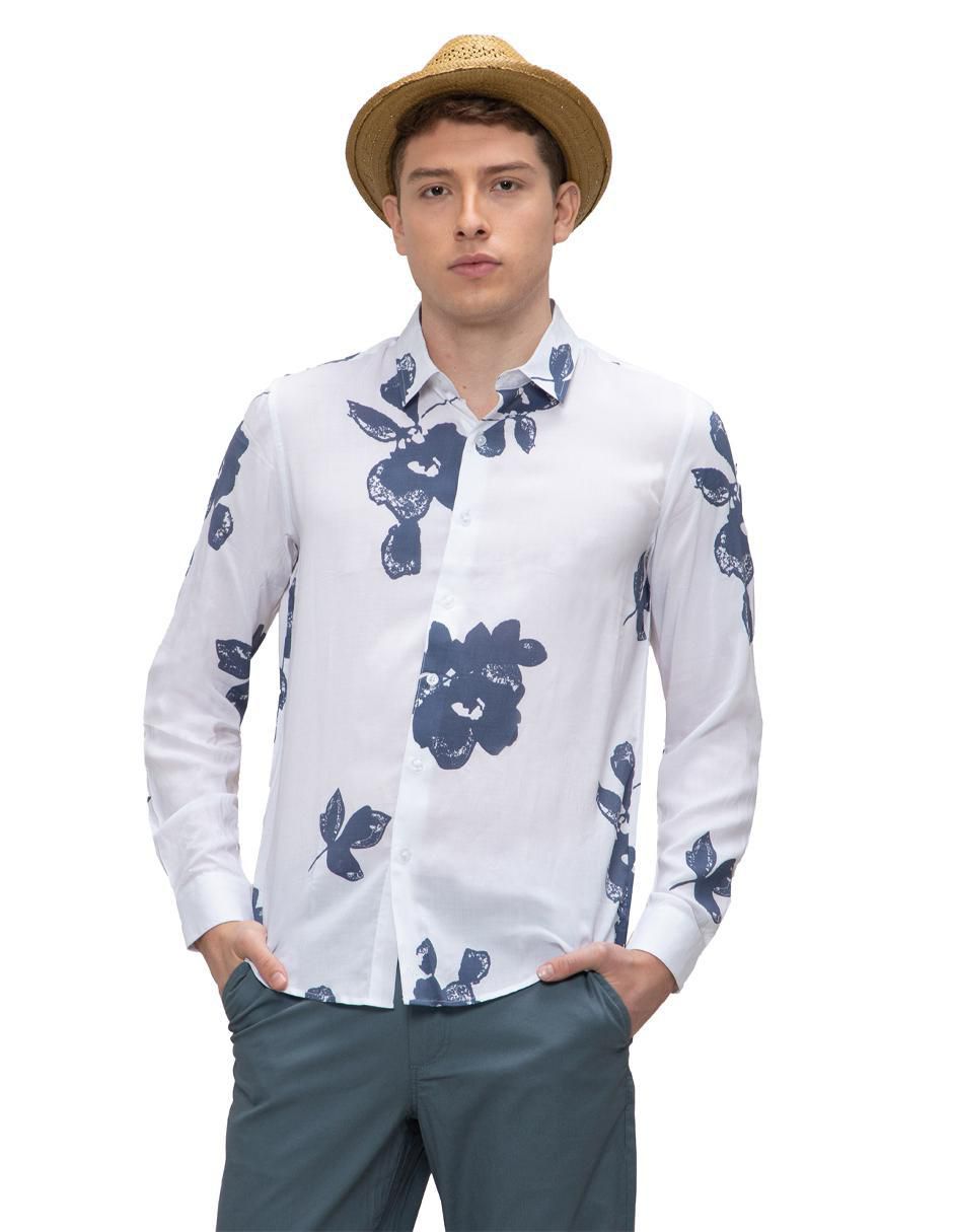 Camisa casual de algodón manga larga para hombre Camisa casual de algodón manga larga para hombre
