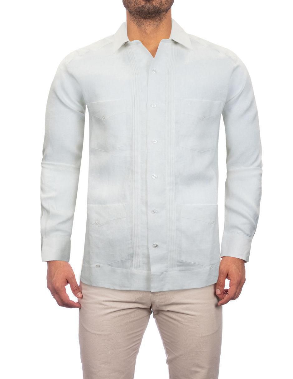 Guayabera manga larga para hombre 1