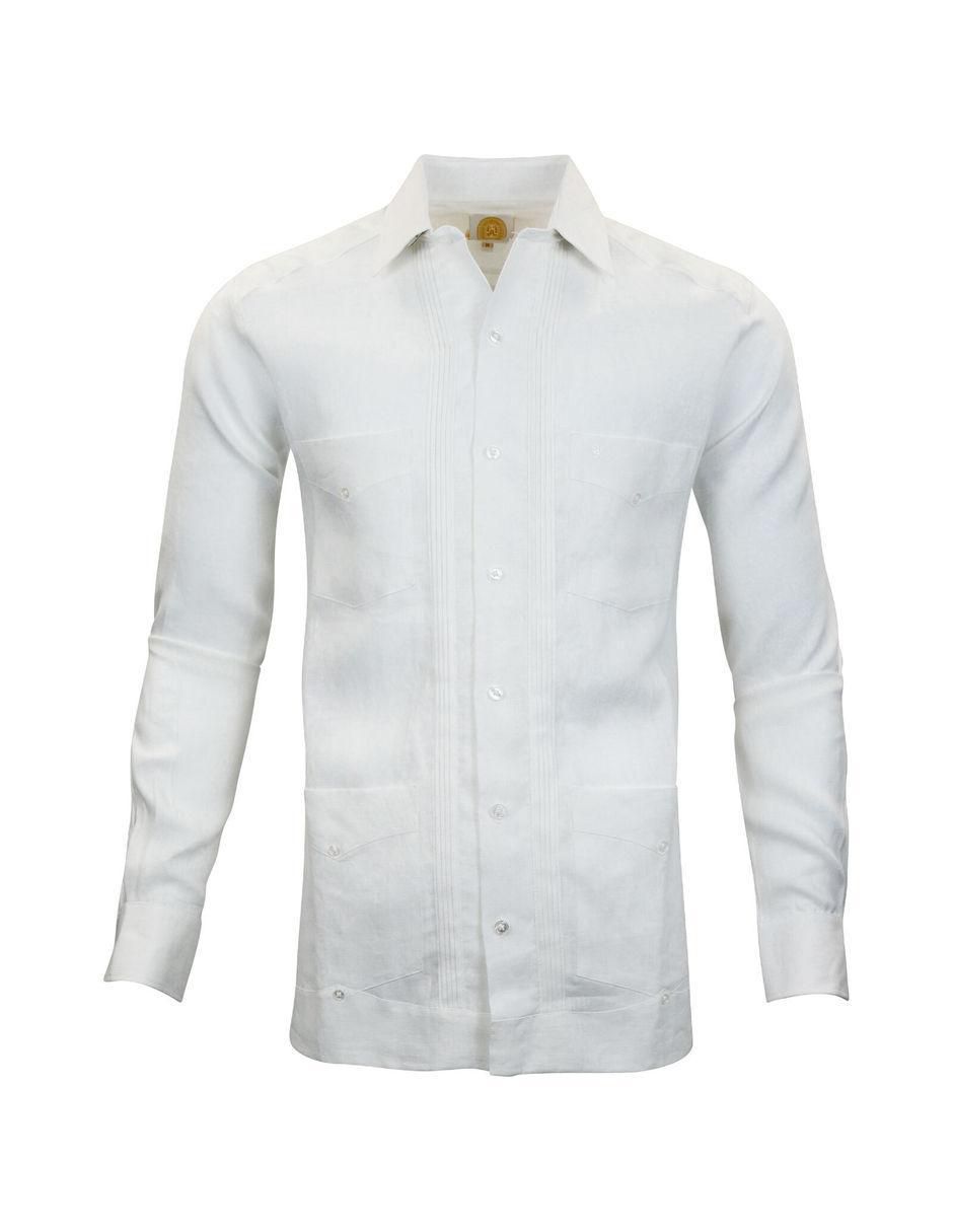 Guayabera manga larga para hombre 2