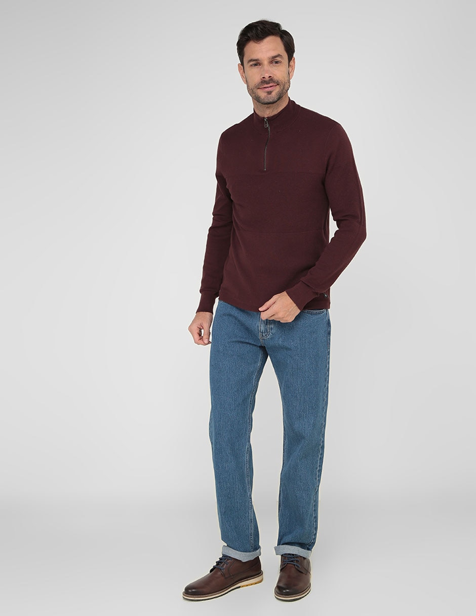 Jeans straight lavado claro para hombre 3