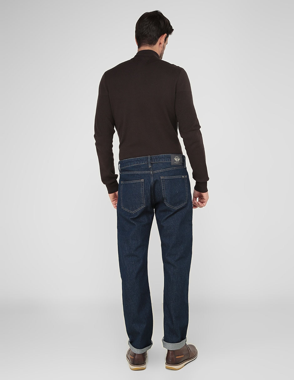 Jeans slim lavado obscuro para hombre 2