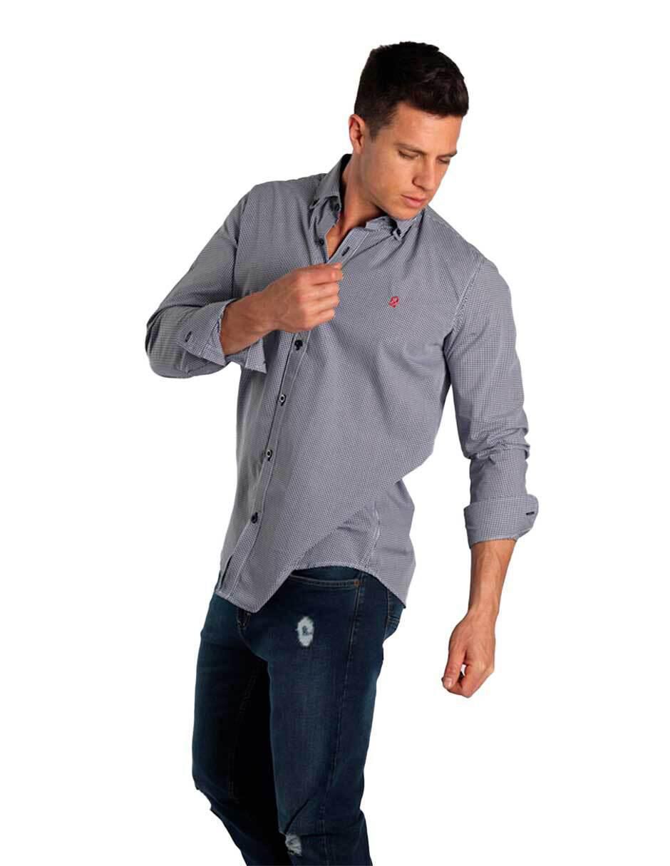 Camisa casual Muletta de algodón manga larga para hombre