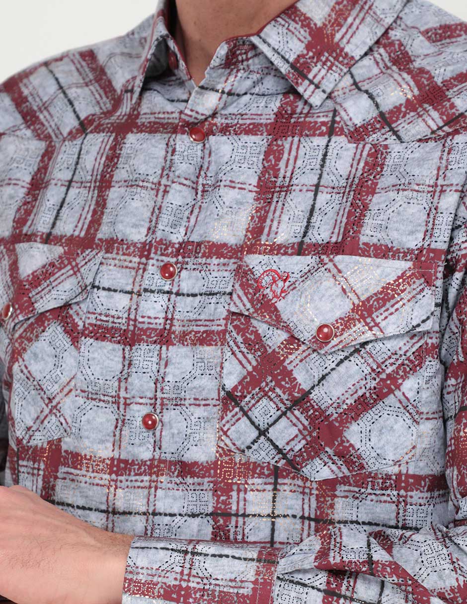 Camisa casual de algodón manga larga para hombre 6