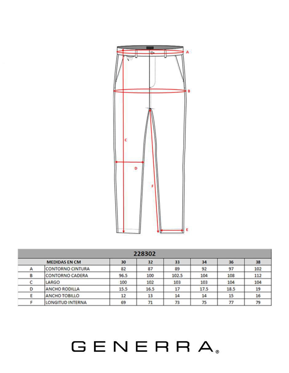 Pantalón business casual slim para hombre 2
