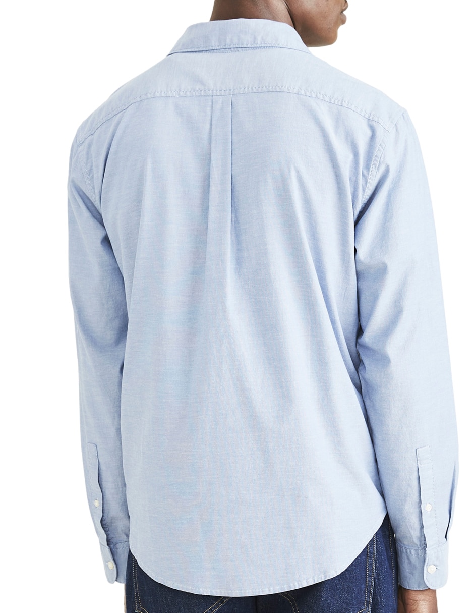 Camisa casual manga larga para hombre 4