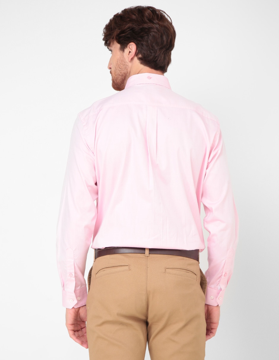 Camisa casual de algodón manga larga para hombre 2
